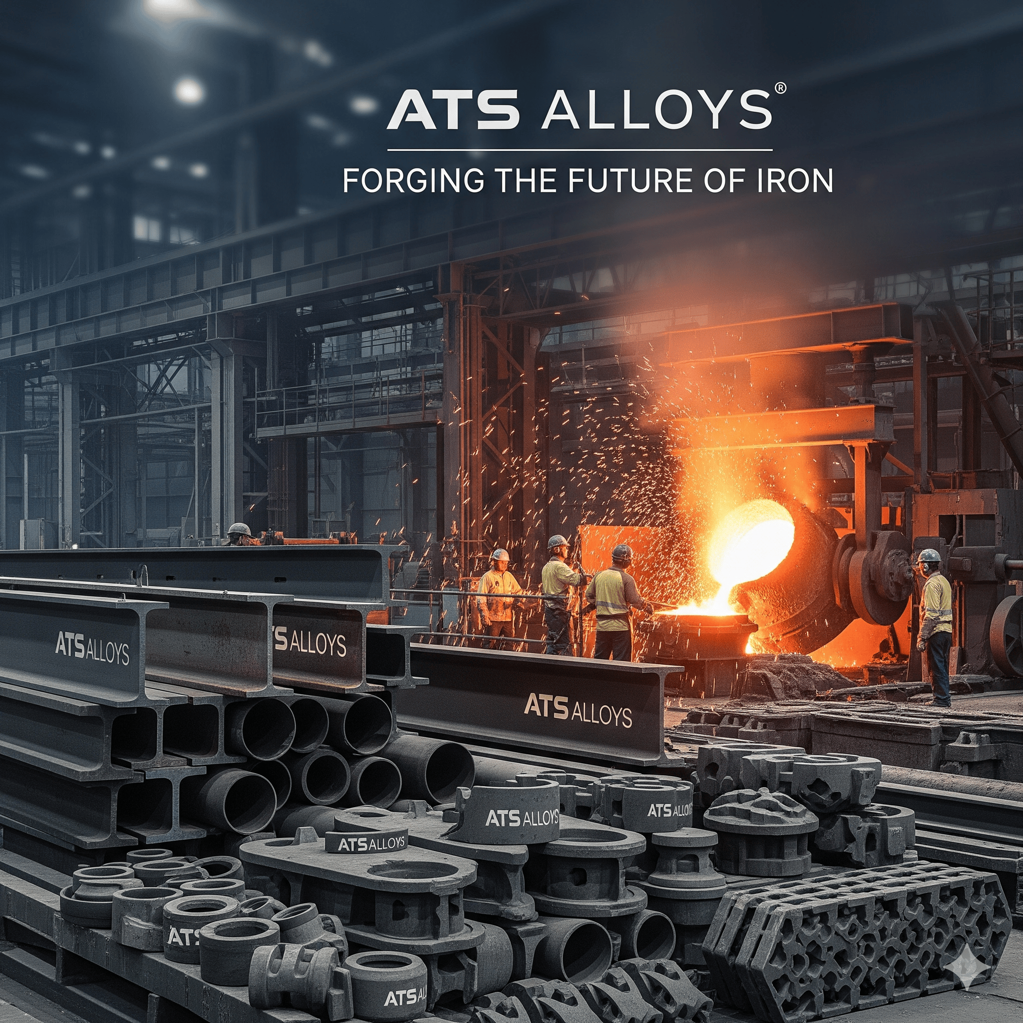 Our dedicated team at Atstmt Sariya A team of professionals working in a steel factory